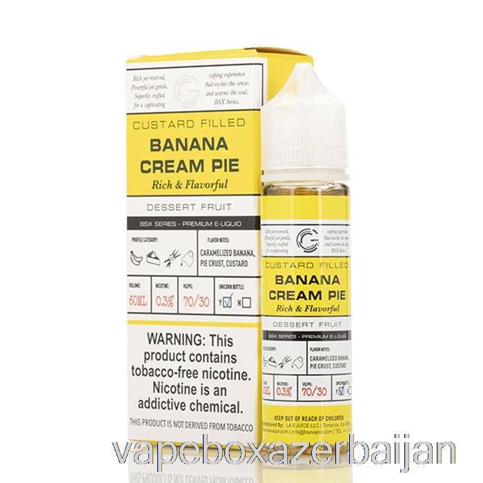 E-Juice Vape Banana Cream Pie - BSX Series - 60mL 0mg